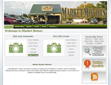 Tablet Screenshot of marketmotors.com